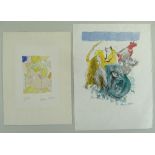 JACQUES VILLON (French,1875-1963) two works: (i) limited edition (18/70) lithograph - abstract