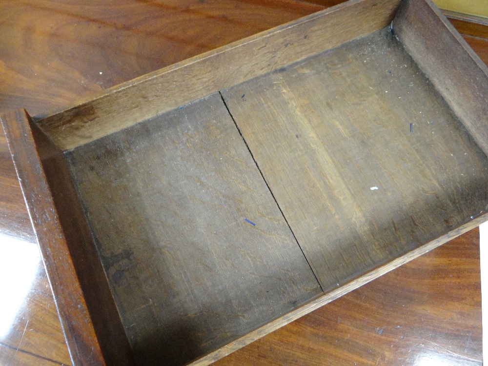 GOOD 19TH CENTURY REGENCY STYLE MAHOGANY & EBONY STRUNG SERVING TABLE, rectangular top with low - Image 11 of 33