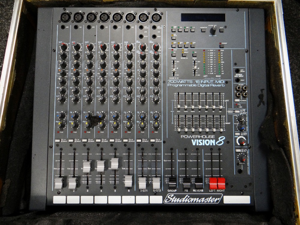 RECORDING EQUIPMENT: comprising Studiomaster Vision 8 Mixing Console, 700-Watts 16-input Midi - Image 3 of 3