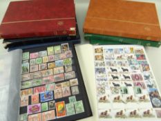 STAMPS: All world collection on 20th Century stamps in eight stock books, used and mint/near mint