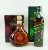 TWO BOTTLES OF JOHNNIE WALKER WHISKY comprising boxed Johnnie Walker 'Swing', 40% vol, 75cl together