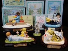 FOUR ROYAL DOULTON WINNIE THE POOH COLLECTION GROUPS including 'Summer's day picnic' (WP21), limited