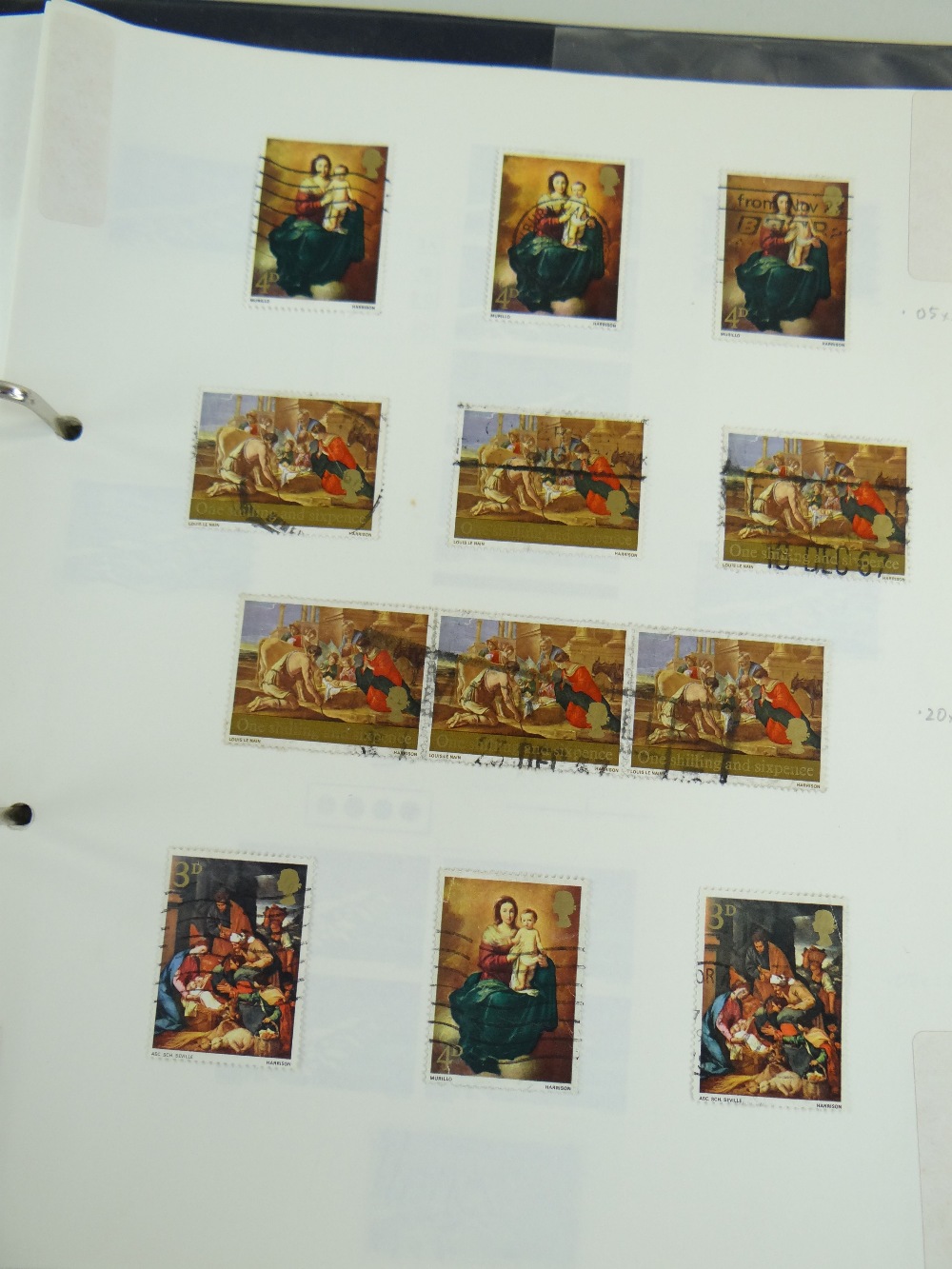 STAMPS: QEII PICTORIALS 1952-1975, well filled, mint and used, including many marginal blocks with - Image 2 of 3