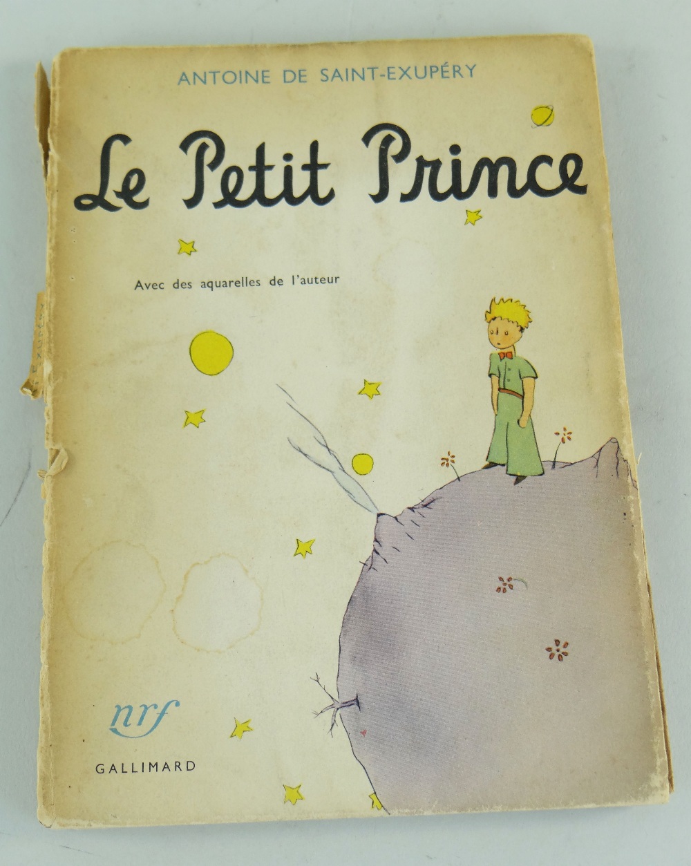 DE SAINT-EXUPERY (ANTOINE) 'Le Petit Prince', copyright text and illustration by Libraire Gallimard