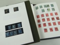 STAMPS: GB 1840-1952, one album including QV 76x 1d reds (one on letter), 18x 1d lilacs, many 1/2d