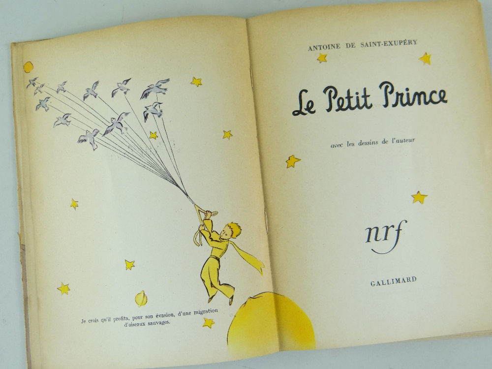 DE SAINT-EXUPERY (ANTOINE) 'Le Petit Prince', copyright text and illustration by Libraire Gallimard - Image 2 of 6