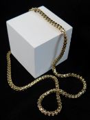 9CT GOLD BOX LINK CHAIN, 46.5cms long, 33.5gms Condition: appears in good overall condition, no