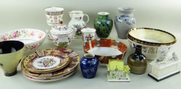 ASSORTED MODERN ENGLISH BONE CHINA & CONTEMPORARY CERAMICS & GLASS, including Royal Worcester Nelson