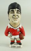 JOHN HUGHES GROGG OF BARRY JOHN in red Welsh jersey with number 10 on back and marked 'Grand Slam