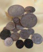 ASSORTED MAINLY USA COINS comprising 2 x one dollar coins, 5 x quarter dollars, five cents and one