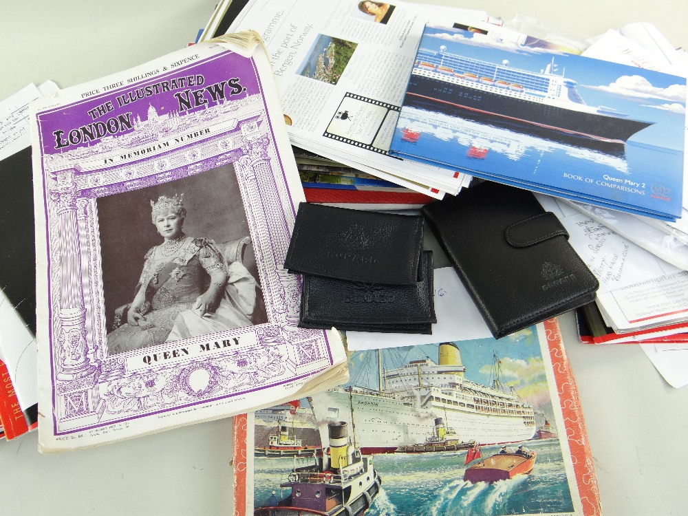 COLLECTION OF CUNARD and RMS QUEEN MARY MEMORABILIA, including rare 1934 Launch of The Queen Mary - Image 2 of 6