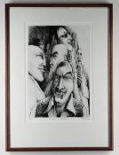 PETER FORD, Limited Edition (4/30) Etching - People in transit, signed, titled and numbered in