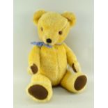 BBC BARGAIN HUNT LOT: VINTAGE CHAD VALLEY CHILTERN TEDDY BEAR, c. 1970s, golden plush with stitched