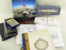COLLECTION OF CUNARD and RMS QUEEN MARY MEMORABILIA, including rare 1934 Launch of The Queen Mary