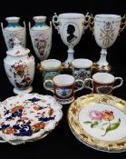 ASSORTED MODERN ENGLISH BONE CHINA, including two Coalport Royal Commemorative goblets, pair of