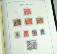 STAMPS: GB 1841-1970, Leuchtterm Lighthouse album well-filled, unmounted used and mint/near mint, to