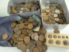 LARGE COLLECTION OF PREDOMINANTLY GB COINAGE to include quantity of mainly early - mid Century one