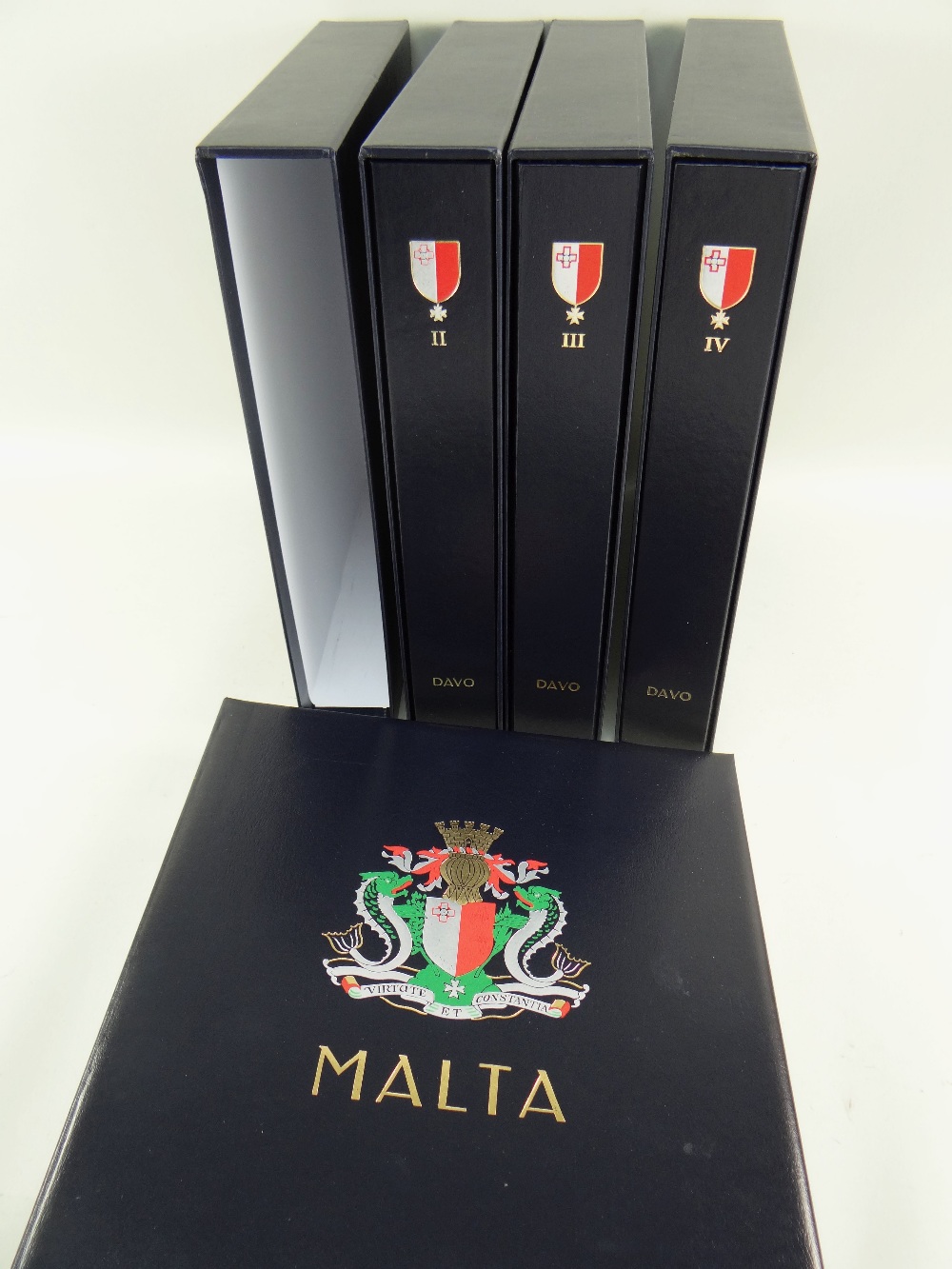 STAMPS: Malta 1863-2014 in four Davo albums, unmounted used and mint, vols I-III well-filled, vol IV - Image 6 of 7