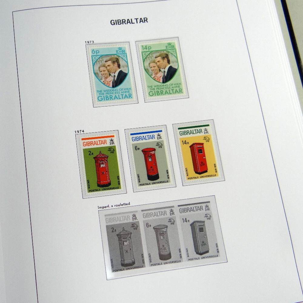 STAMPS:Gibraltar 1886-2015 in three Davo albums, all unmounted used and mint/near mint, vols I & III - Image 3 of 9