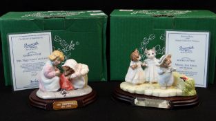 TWO BESWICK BEATRIX POTTER FIGURE GROUPS, comprising 'Mrs Tiggiwinkle and Lucy' (P3867), limited