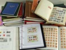 STAMPS: large mixed collection all world issues, mint and used, mounted and in stock albums,