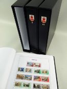 STAMPS:Gibraltar 1886-2015 in three Davo albums, all unmounted used and mint/near mint, vols I & III