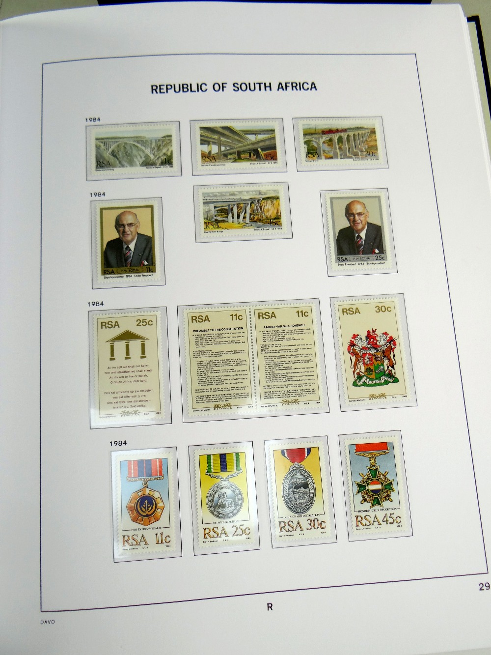 STAMPS: South Africa (Union & Republic) 1910-2006, in three Davo albums, unmounted used mint/near - Image 4 of 12
