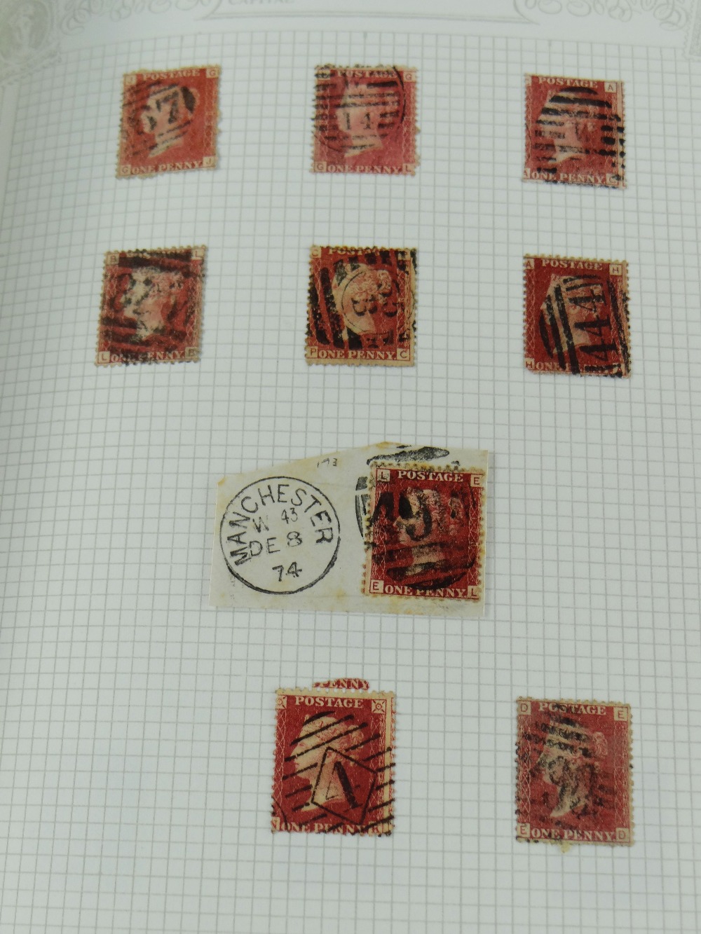 STAMPS: GB 1840-1952, one album including QV 76x 1d reds (one on letter), 18x 1d lilacs, many 1/2d - Image 4 of 4