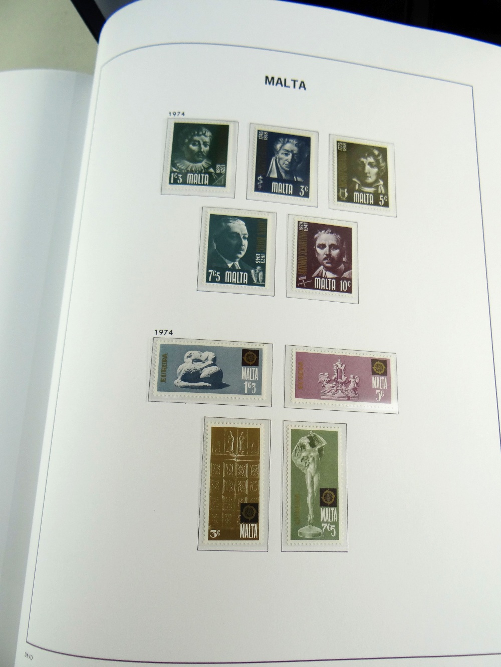 STAMPS: Malta 1863-2014 in four Davo albums, unmounted used and mint, vols I-III well-filled, vol IV - Image 5 of 7