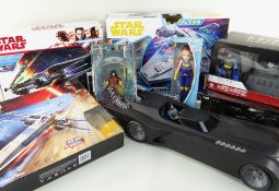 ASSORTED STARWARS, MODERN BATMAN TOYS, including boxed and re-boxed examples of Hot Wheels 1989