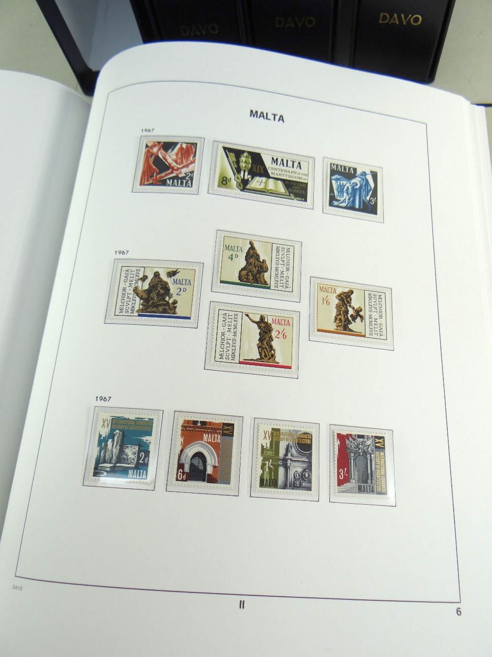 STAMPS: Malta 1863-2014 in four Davo albums, unmounted used and mint, vols I-III well-filled, vol IV - Image 2 of 7