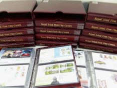 STAMPS: mainly GB 1966-2017 FDCs in 15 Royal Mail maroon padded albums (appr. 692)