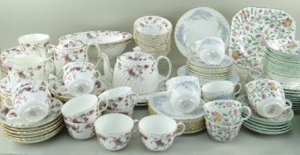 THREE MINTON BONE CHINA PART SERVICES, comprising 'Ancestral' (72), 'Belbrachen' (32) and 'Haddon