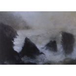 WILLIAM SELWYN limited edition (38/300) print - waves crashing onto rocky coastline, entitled