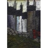 STEPHEN JOHN OWEN oil on board - terraced houses, signed with initials, 29.5 x 21cms Provenance: