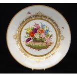 A SWANSEA PORCELAIN DISH FROM THE BURDETT-COUTTS SERVICE painted by James Turner at the Sims