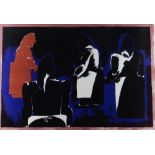 JOSEF HERMAN OBE RA Curwen Press limited edition (95/100) colour lithograph - entitled 'Four