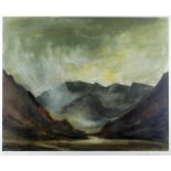 SIR KYFFIN WILLIAMS RA limited edition (11/150) colour print - entitled verso 'Nant Ffrancon',