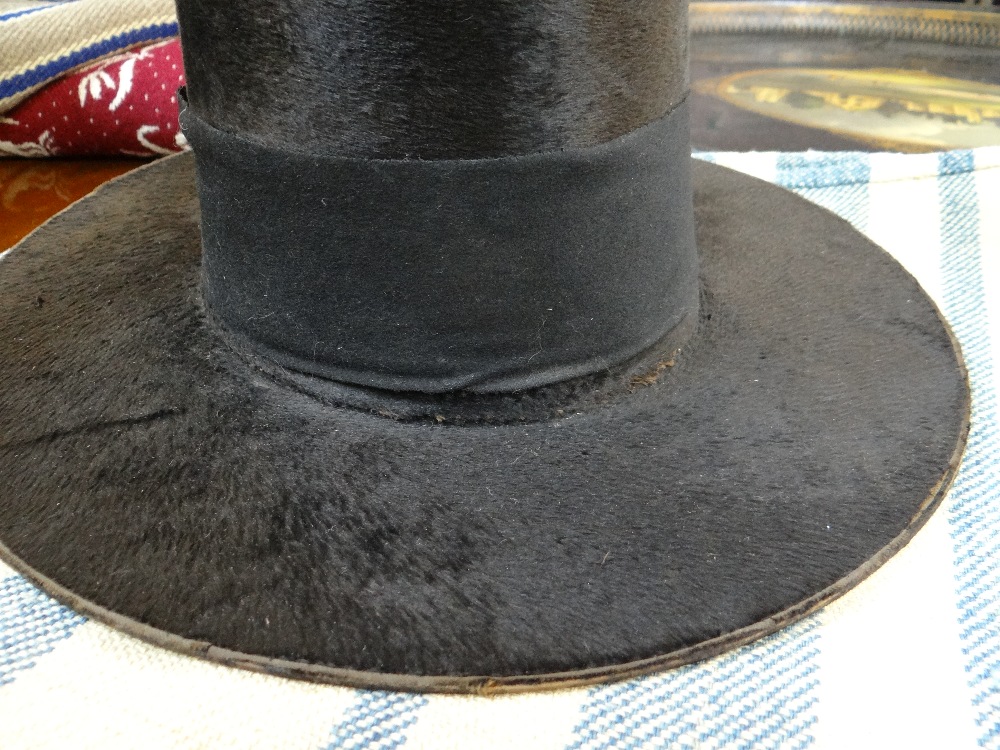 WELSH HIS & HER HATS the ladies in familiar traditional tall form with black fur, - Image 8 of 15