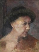 EVAN WALTERS oil on canvas - head and shoulders portrait of Winifred Coombe Tennant and