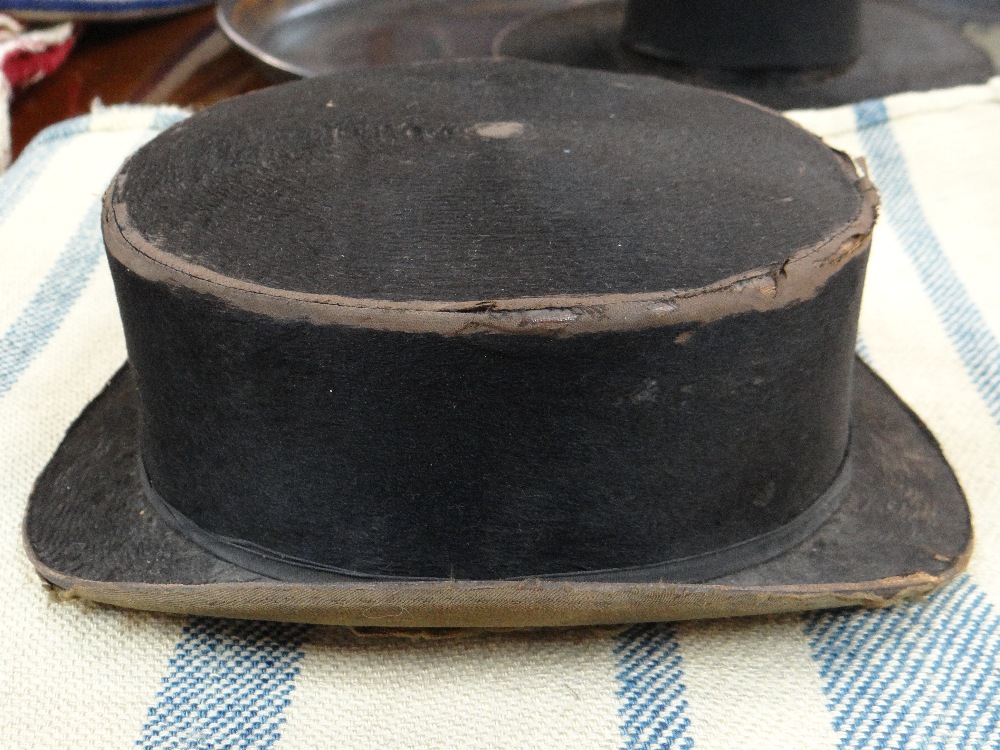 WELSH HIS & HER HATS the ladies in familiar traditional tall form with black fur, - Image 13 of 15