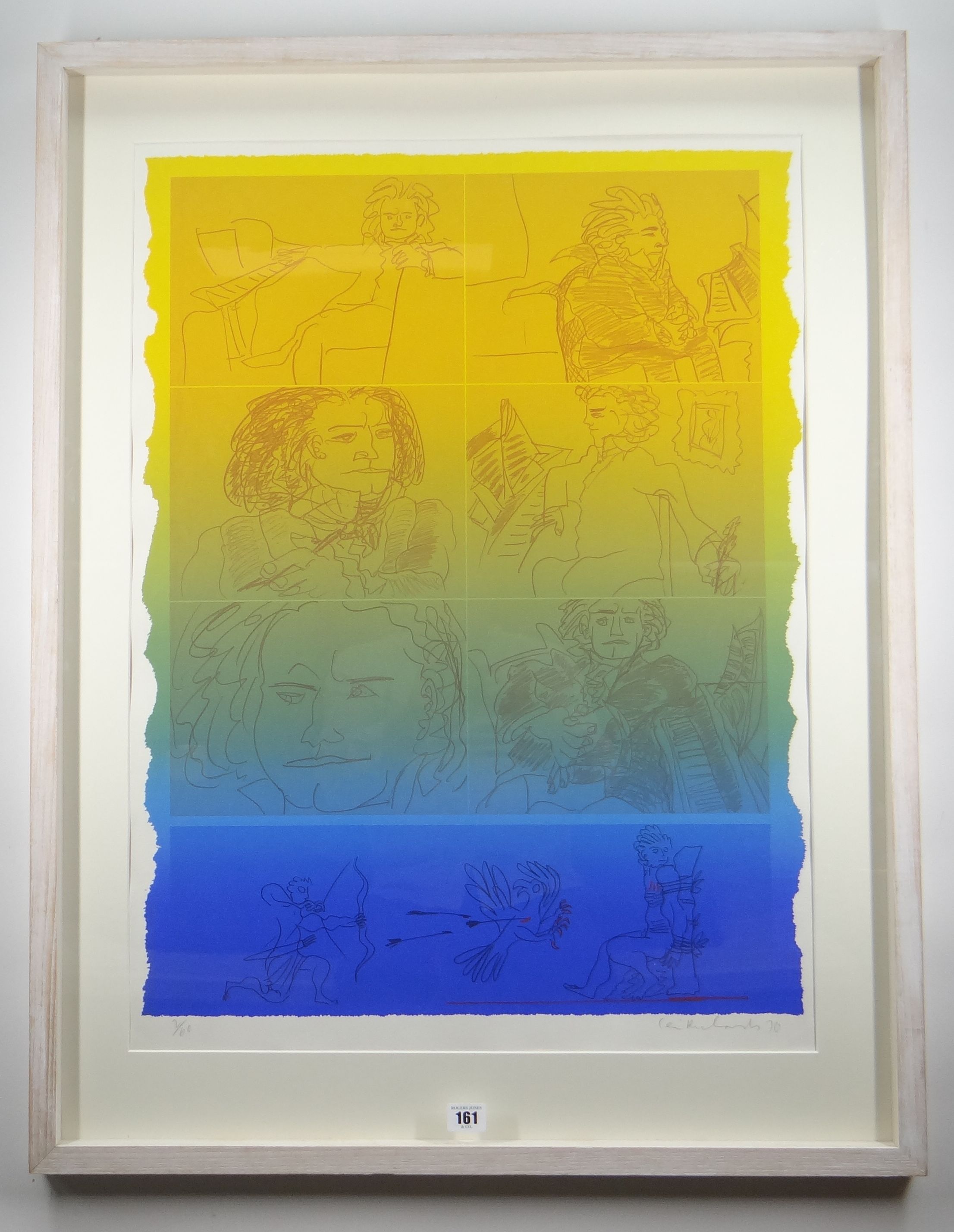 CERI RICHARDS limited edition (2/60) screenprint - entitled 'Promotheus II - from Beethoven Suite - Image 2 of 2