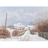 DAVID PRICE pastel - entitled verso on Attic Gallery Swansea label 'A Touch of Winter', signed, 30 x