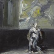 PAUL REES oil on canvas - entitled verso on Ffin-y-Parc gallery label 'Ryan's Monologue III', signed