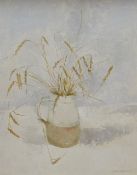 IOLA SPAFFORD oil on board - still-life, entitled verso 'Barley', signed, 48 x 39cms Provenance: