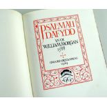 GREGYNOG PRESS VOLUME OF PSALMAU DAFYDD YN OL WILLIAM MORGAN 1588, No.62 dated 1929, printed by