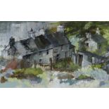 MOIRA HUNTLY pastel - North Anglesey farmstead, signed and entitled verso on original John Blockly