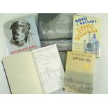 SIR KYFFIN WILLIAMS RA five hardback publications - 'Across the Straits' 1973, with signed