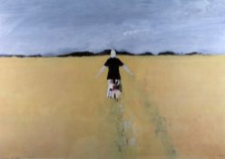 JOHN KNAPP-FISHER limited edition (33/500) colour print - titled 'Girl in a Rape Field', signed,