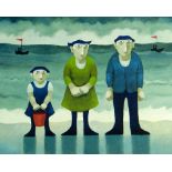 MURIEL DELAHAYE limited edition (7/195) colour print - 'The Visitors', signed in pencil, 39.5 x